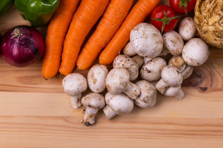 Family cooking vegetables