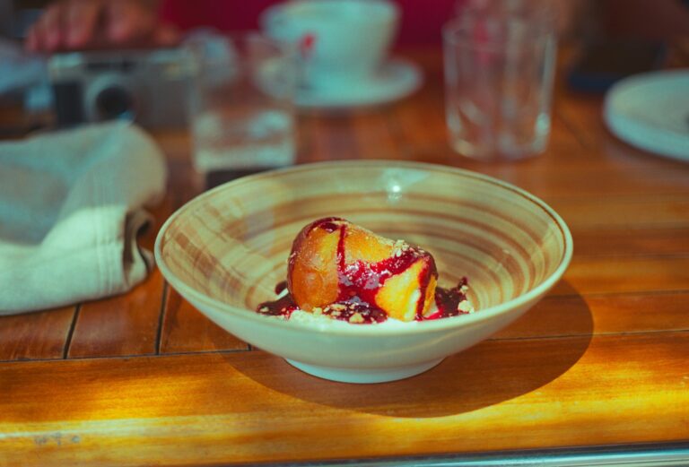 Summer fruit dessert