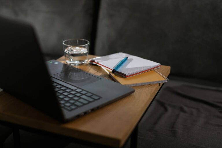 Glass water desk
