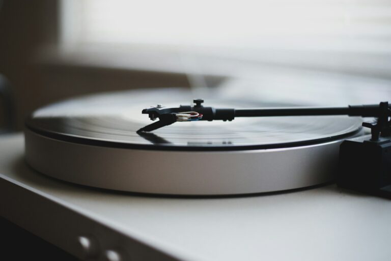 Vinyl records wall