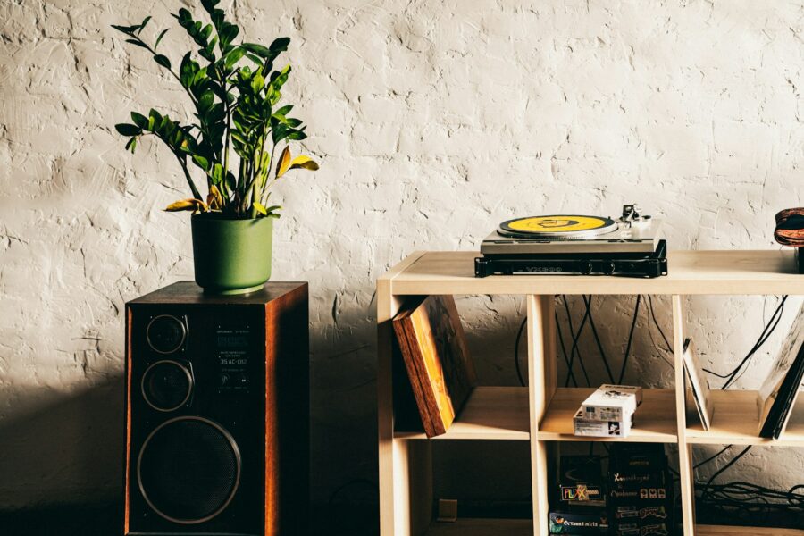 Cozy vinyl listening