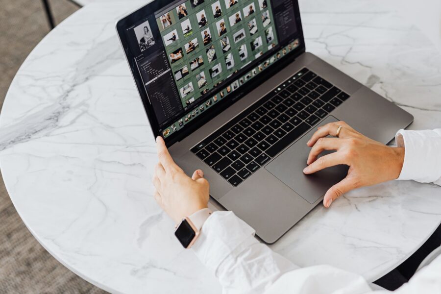 Modern workspace laptop