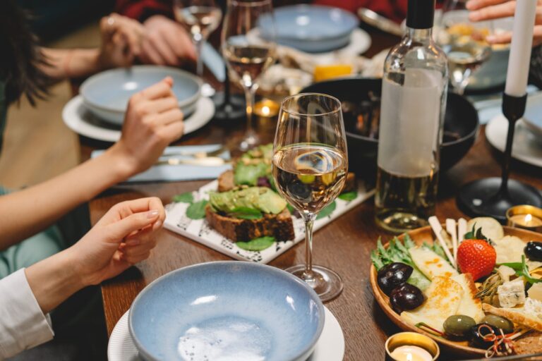Cozy dinner party