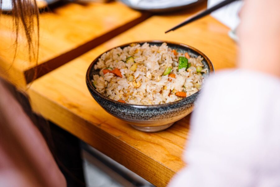 Cooked barley grain