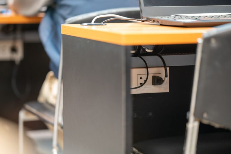 Desk cable management