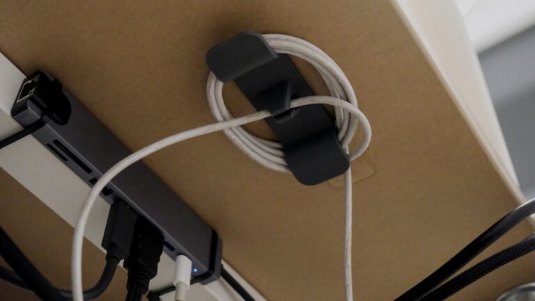 Desk cable management