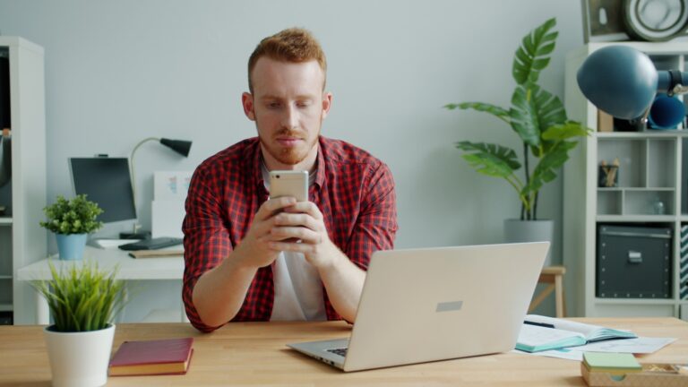 Person using laptop