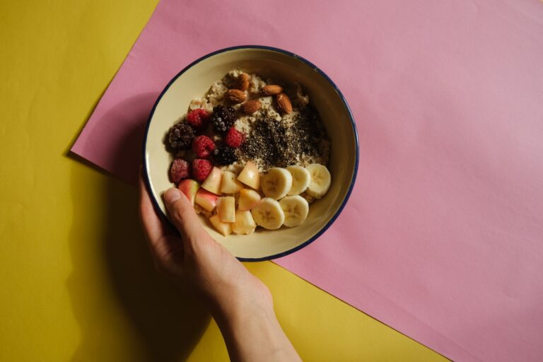 Healthy breakfast bowl