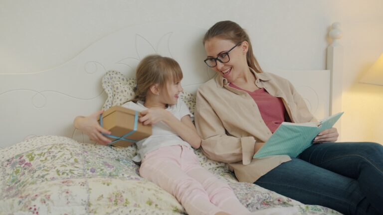 Parent reading child