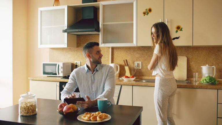 Family morning kitchen