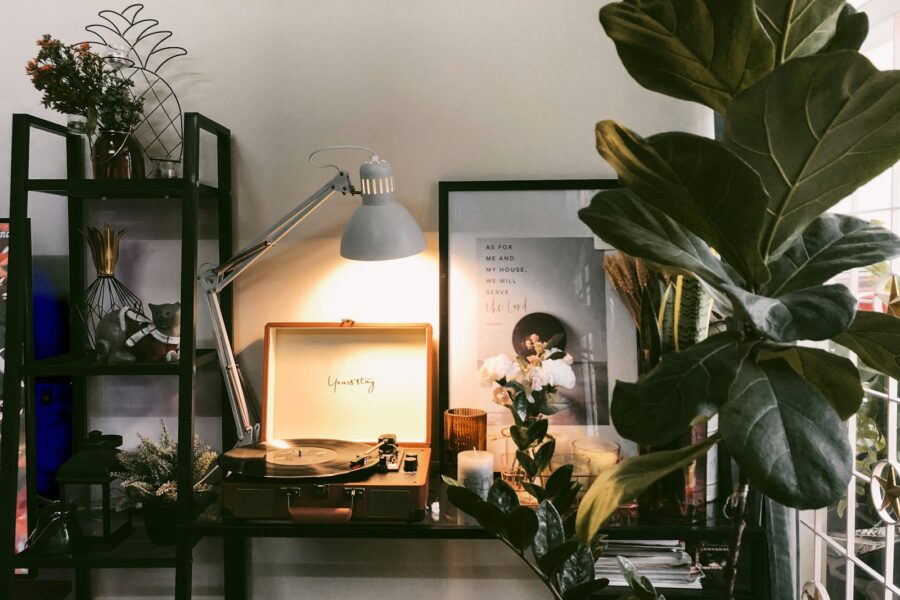 Woman using computer