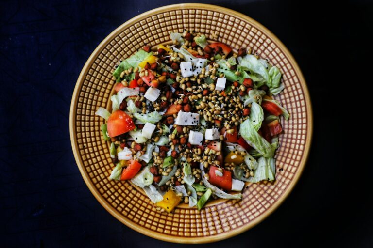 Cooked lentil salad