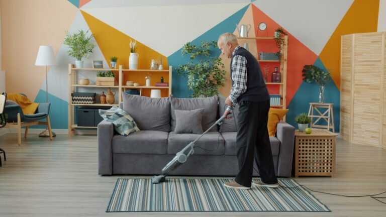 Family doing housework