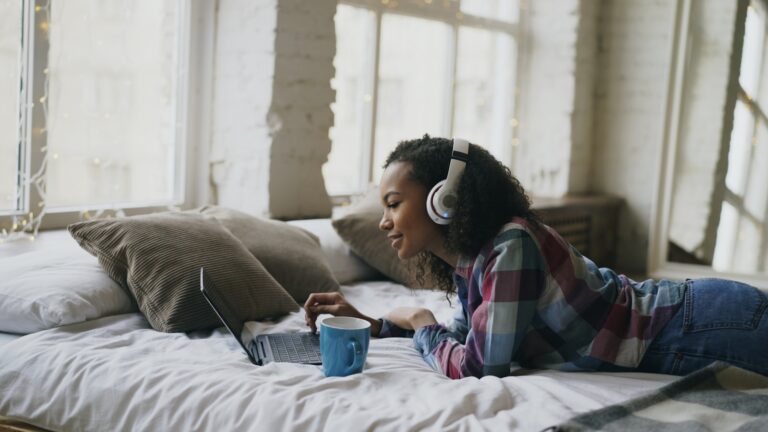 Teenager producing music