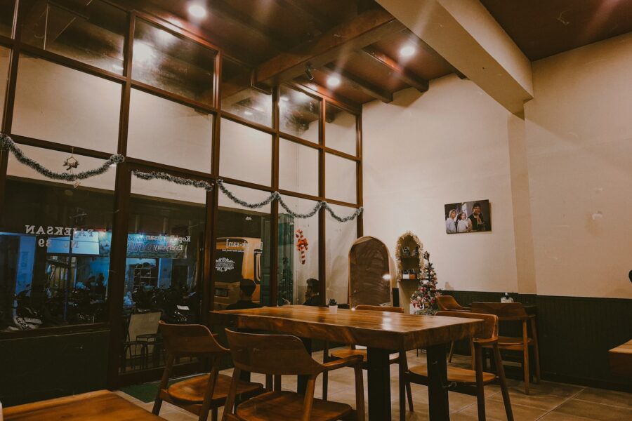 Cozy cafe interior