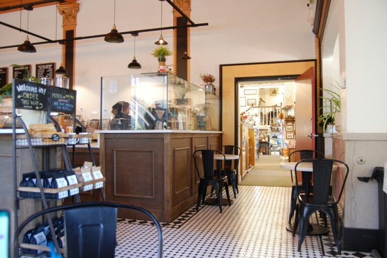 Coffee shop counter