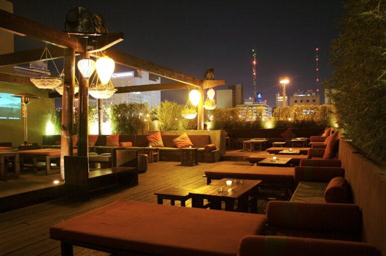 Rooftop cinema night