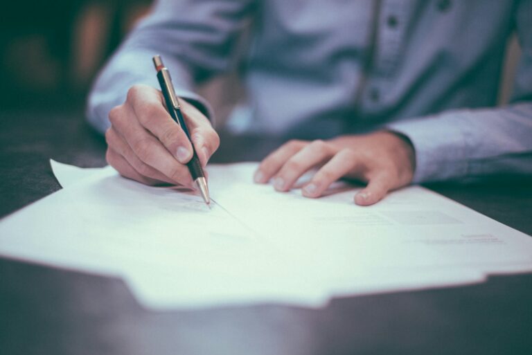 People writing letters