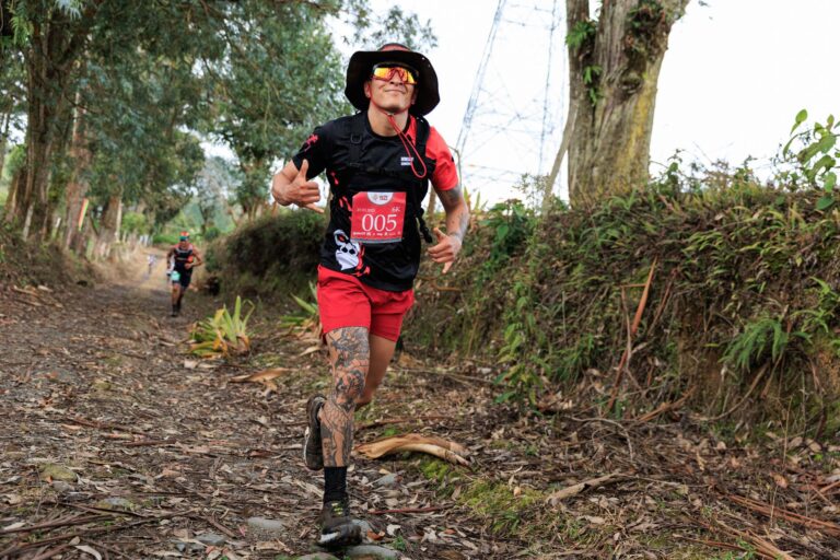 Trail runner forest