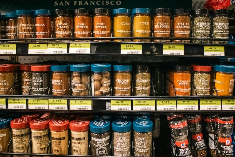 Stacked spice jars