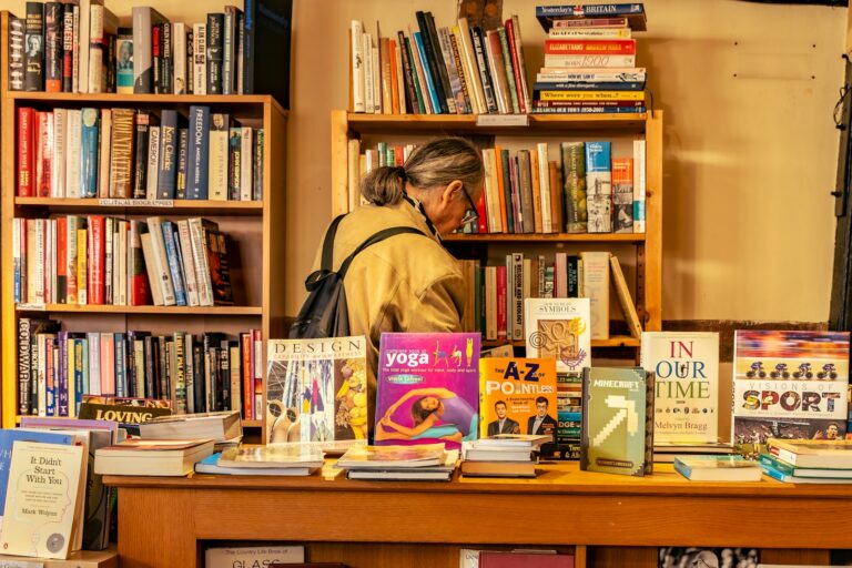 Independent bookstore interior
