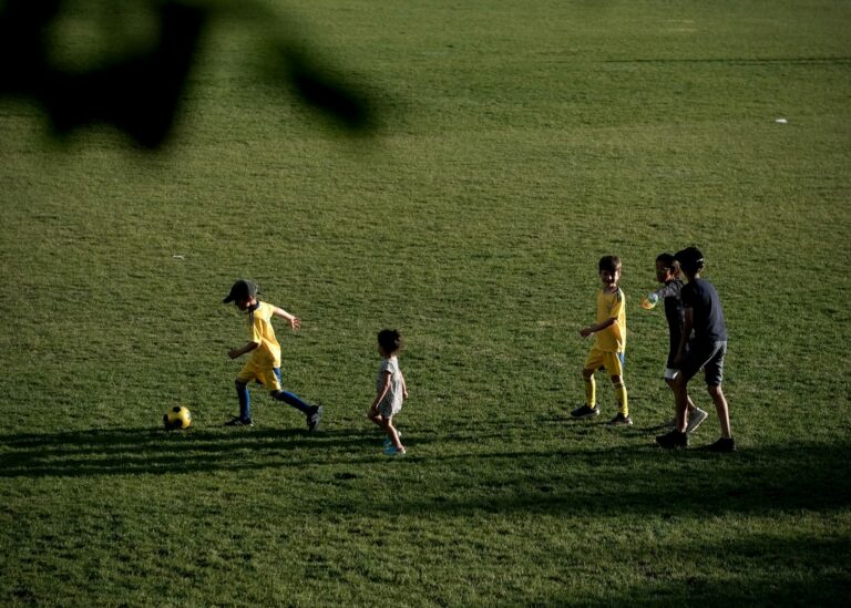 Children playing team