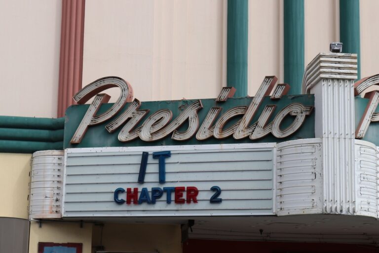 Vintage cinema exterior