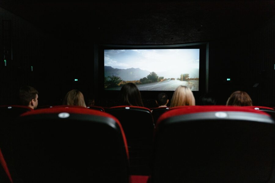 Cinema auditorium red
