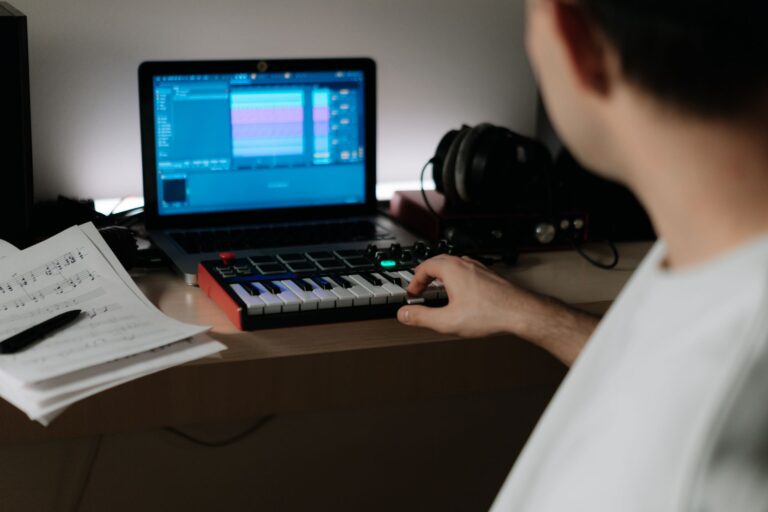 Music producer laptop