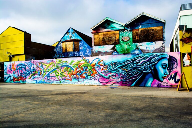 Colorful street mural