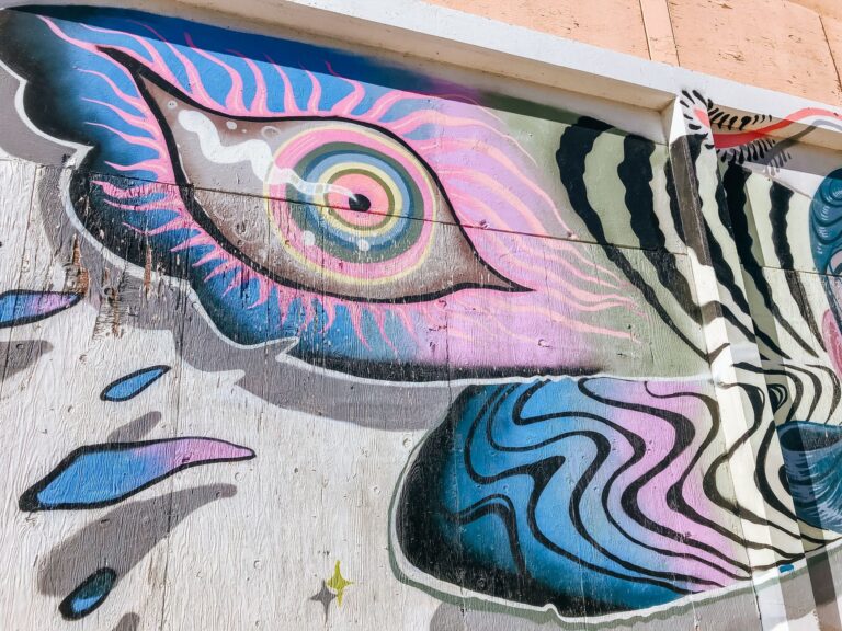 Colorful street mural