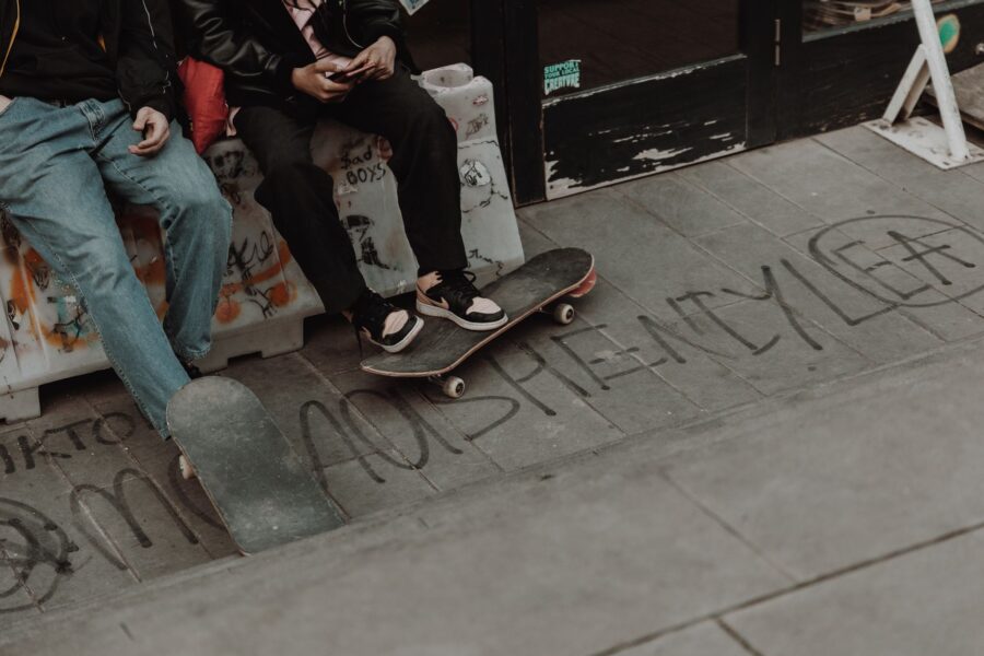 Teenagers streetwear fashion