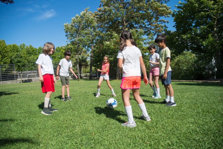 People playing football
