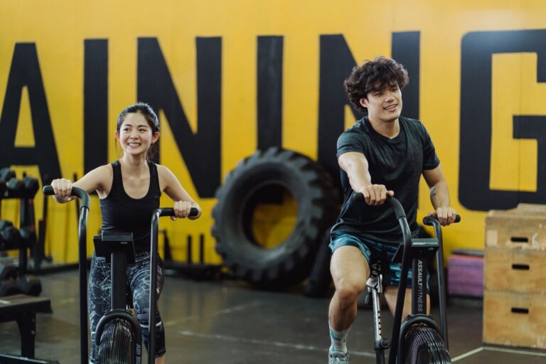 Indoor cycling gym