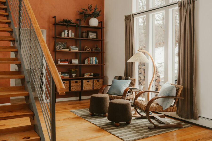 Cozy reading nook