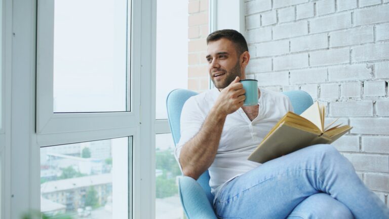 Person sitting window