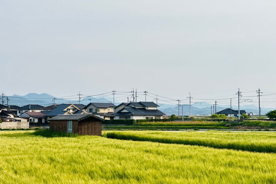 Japanese countryside village
