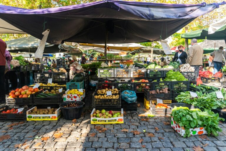 Busy local market