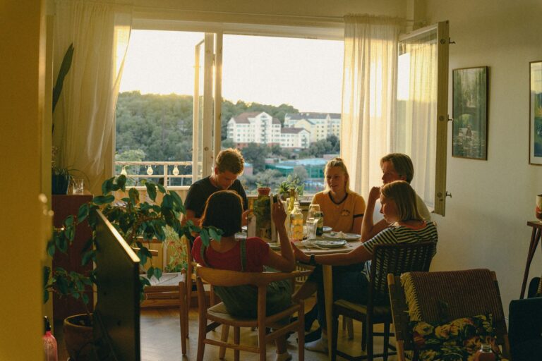 Casual dinner table