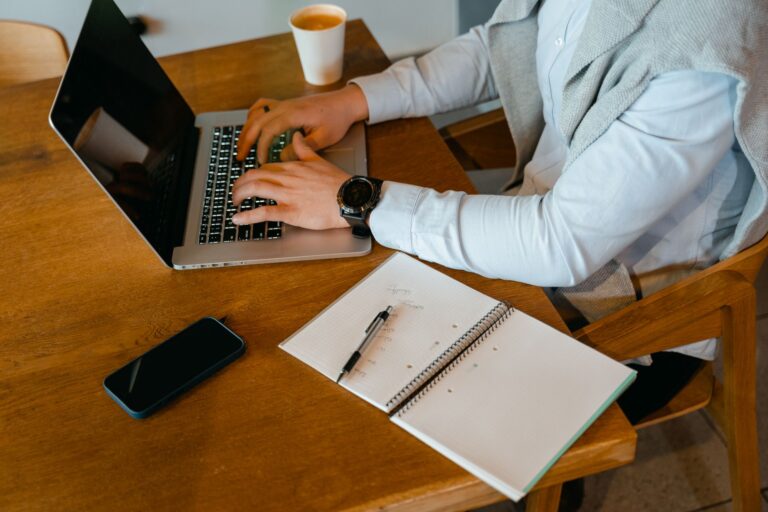Person using laptop