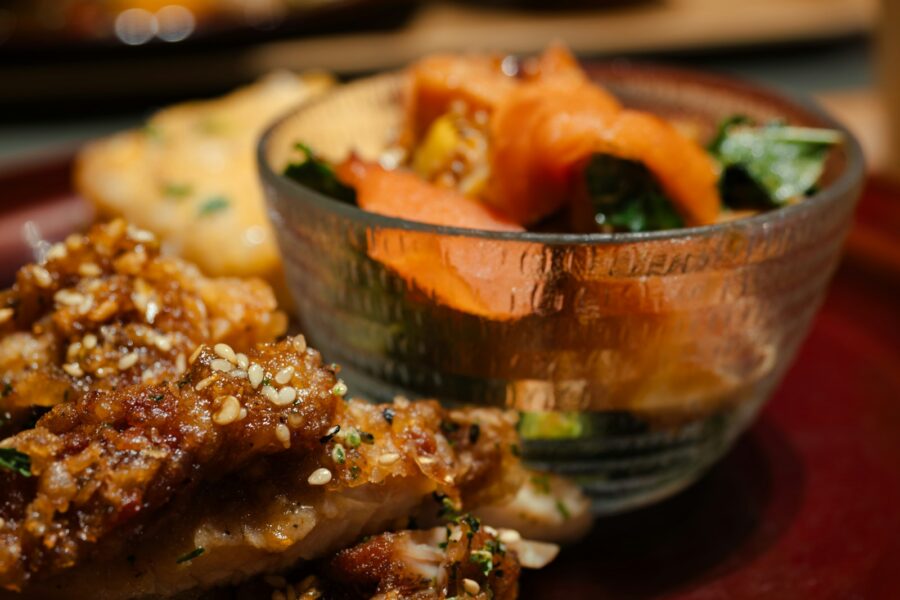 Marinated chicken vegetables