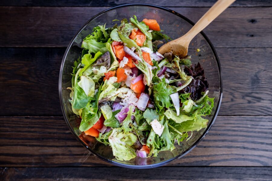 Glass jar salad