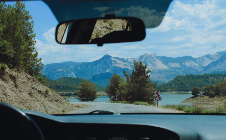 Curvy mountain road