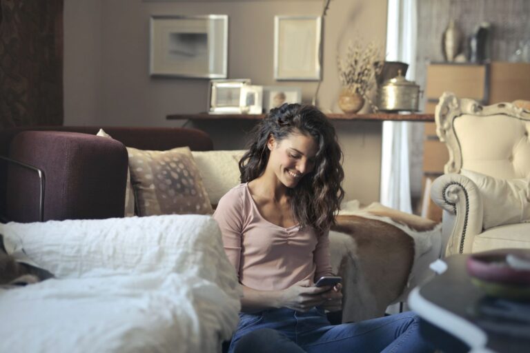 Person using smartphone