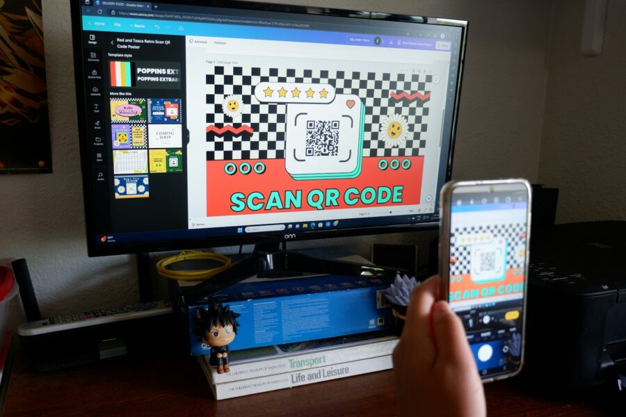 Person scanning code