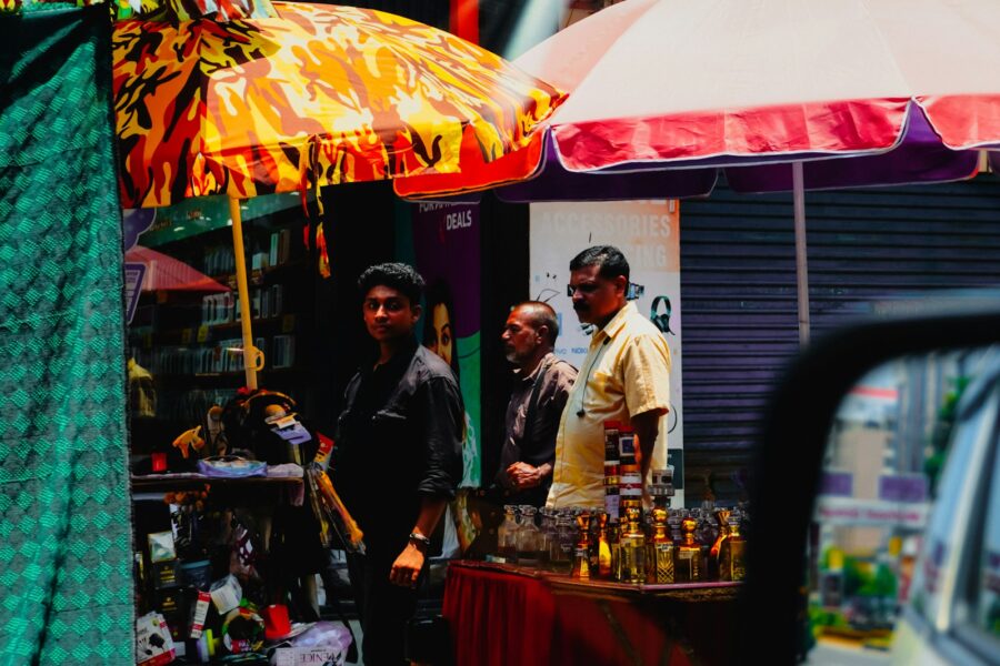 Street market stall