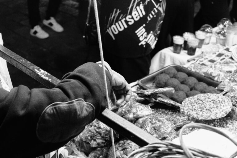 Street market stall