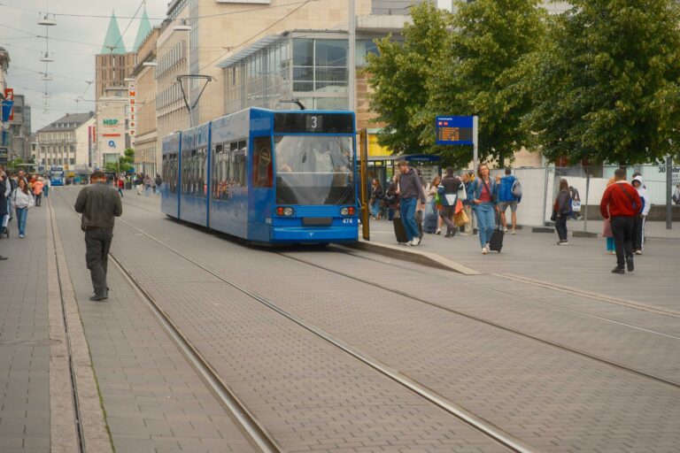 Modern city tram