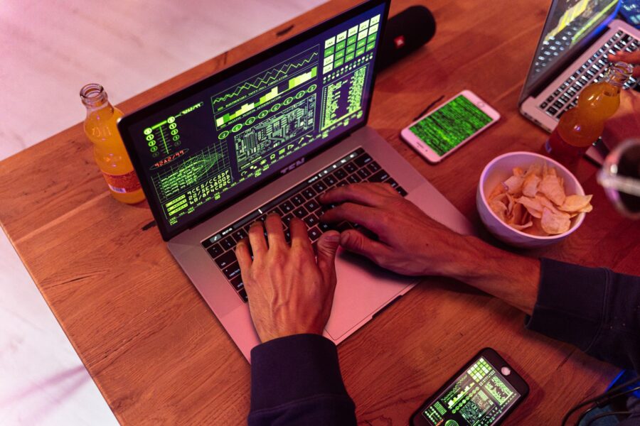 Person using authenticator