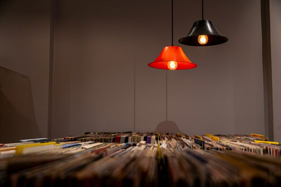 Vinyl listening bar